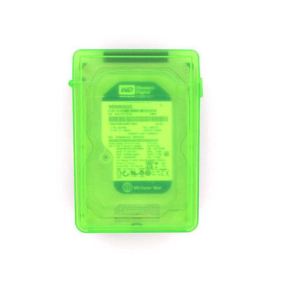 5个装 硬盘PP盒3.5寸保护盒保护包资料存放盒彩色收纳.盒标签分类