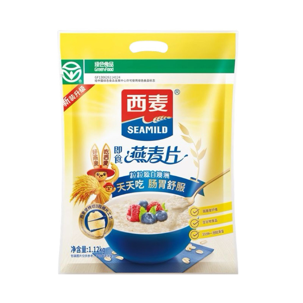 西麦燕麦片1.12KG即食原味无添加早餐营养燕麦品