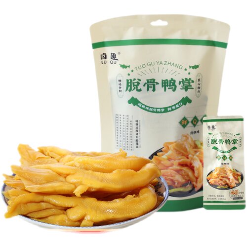 卤趣脱骨鸭掌泡椒味138g/袋装酸辣脆口泡椒凤爪休闲零食无骨鸭爪