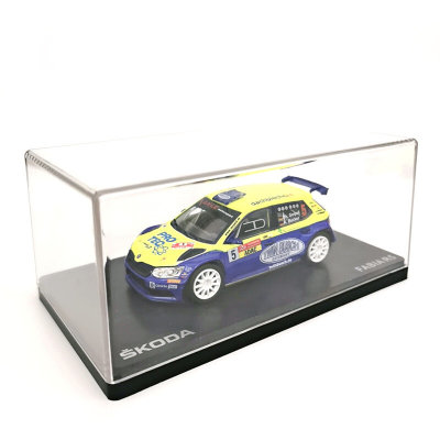 高档Abrex1:43斯柯达Skoda Fabia R5拉力赛涂鸦合金汽车模型亚克