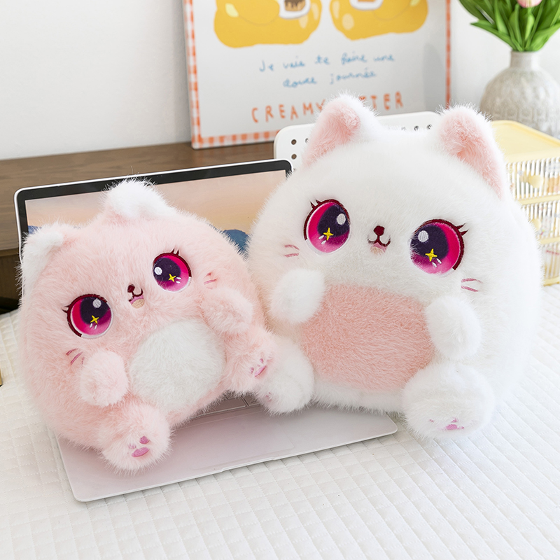 卡通萌猫抱枕毛绒玩偶