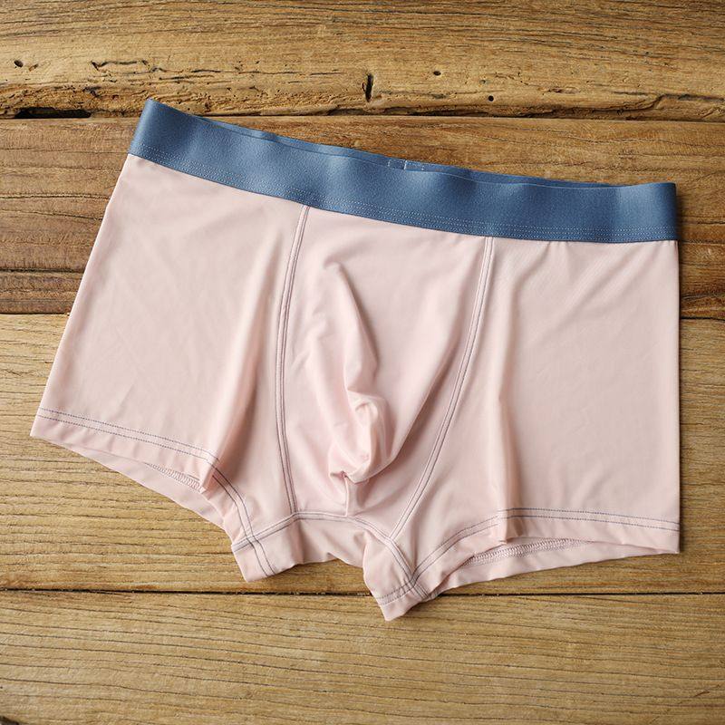 通标简约粉色清爽冰丝情侣内裤平角中腰薄款透气速干青年男女短裤,运动服/休闲服装,运动内裤,淘宝优惠券,粉丝福利购,淘宝优惠卷