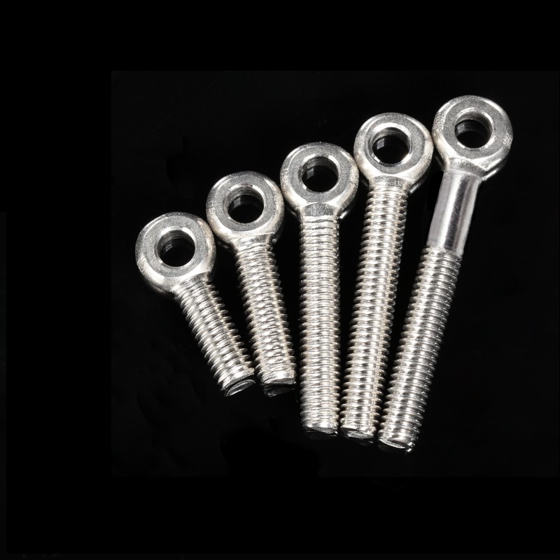 M5M6M8M10M12M14-M24不锈钢304活节接N结螺丝吊环鱼眼螺杆带孔螺