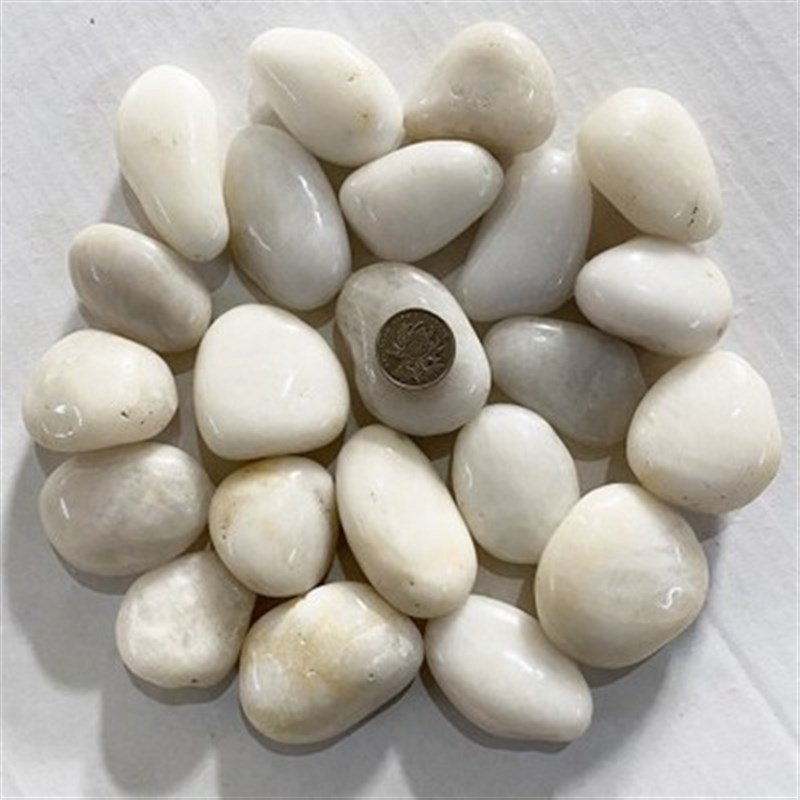 海南白色鹅卵石雨花石原石庭院铺地阳台造景软石子精品抛光天然