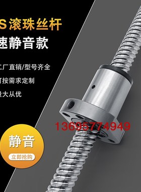 静音精密滚珠丝杆套装SFS1616 2020 2525高速螺母副配支撑座