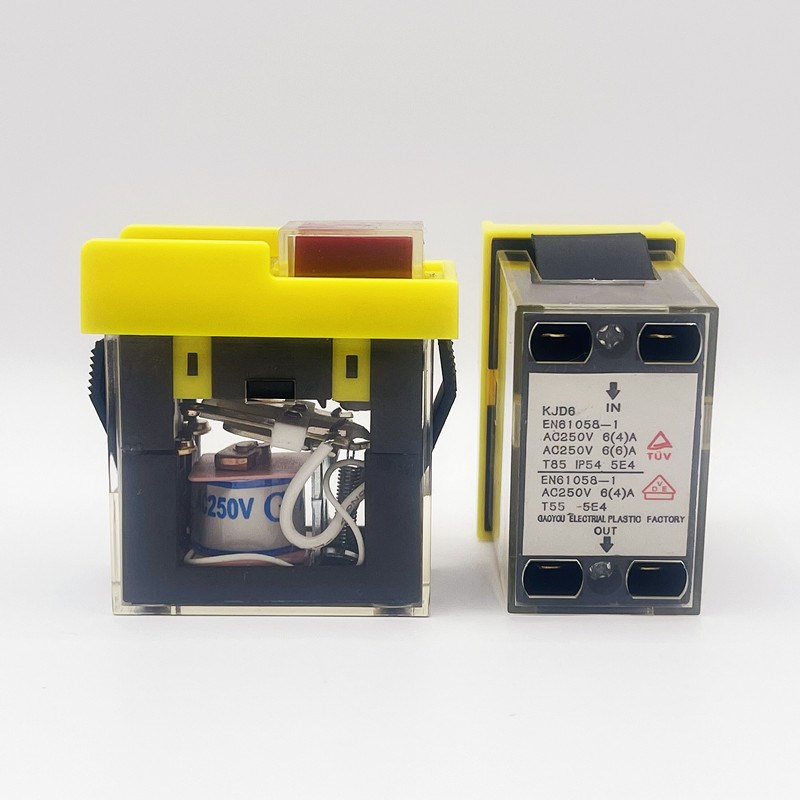 KJD6电磁开关 KJD6-3带面板按钮5E4 250V自锁搅拌机/Y工具替换开