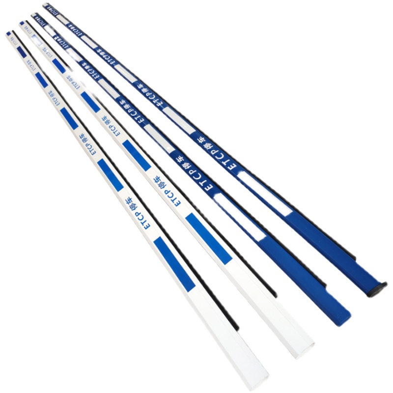 ETCP停车场道闸杆直杆小区物业门卫八角蓝白升降挡车防砸栏杆水滴