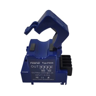 f005交流常开常闭双组电流互感器感应继电器干接点开关量信号导轨
