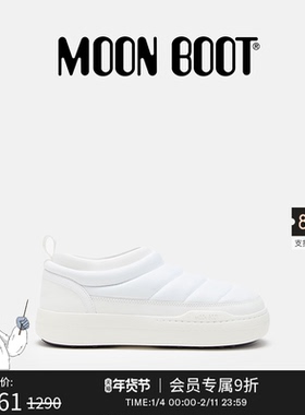 Moon Boot经典款男女同款不分左右白色PARK SOFT 尼龙休闲鞋