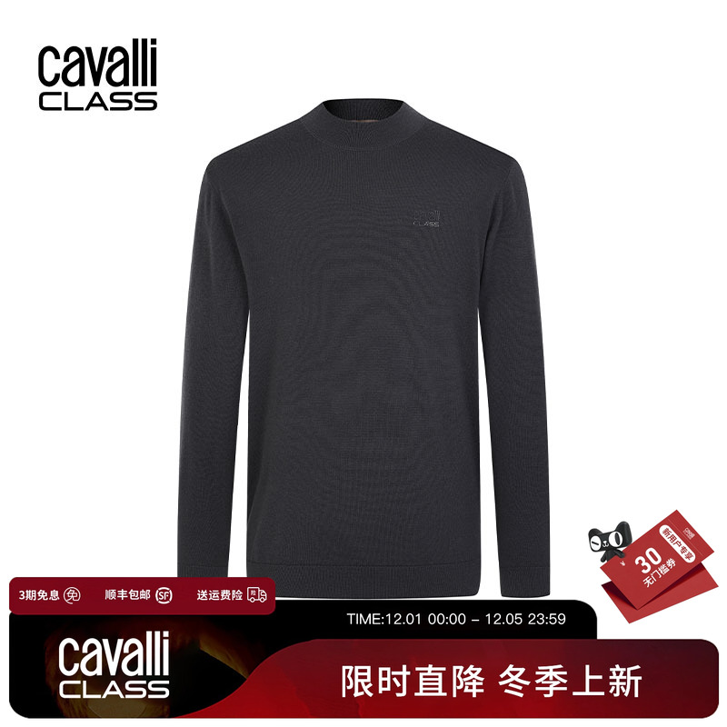 CavalliClass100%针织羊毛衫