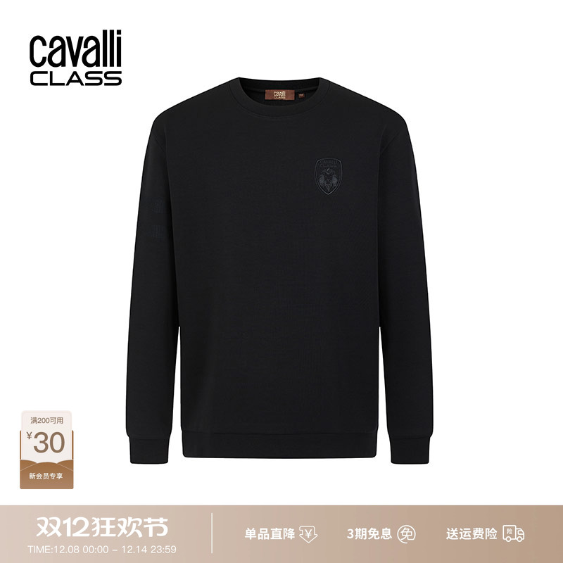 卡沃利狮子刺绣小标卫衣