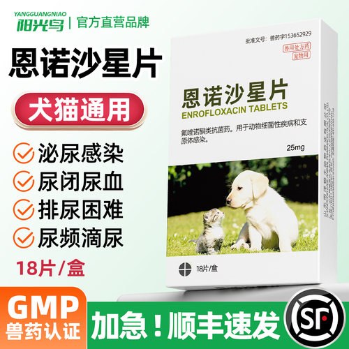 猫咪狗狗尿路感染尿血尿频抗菌药