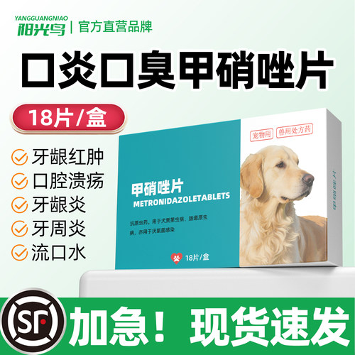 宠物用甲硝唑片猫咪口炎牙龈红肿