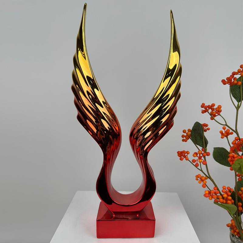 轻奢创意大展宏图树脂摆件玄关酒柜摆件现代简约客厅办公室装饰品