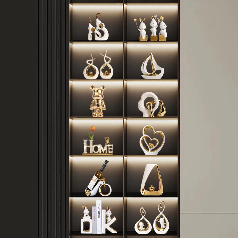 轻奢酒柜摆件客厅2025新款套装高档家居餐边柜子电视柜装饰高级感