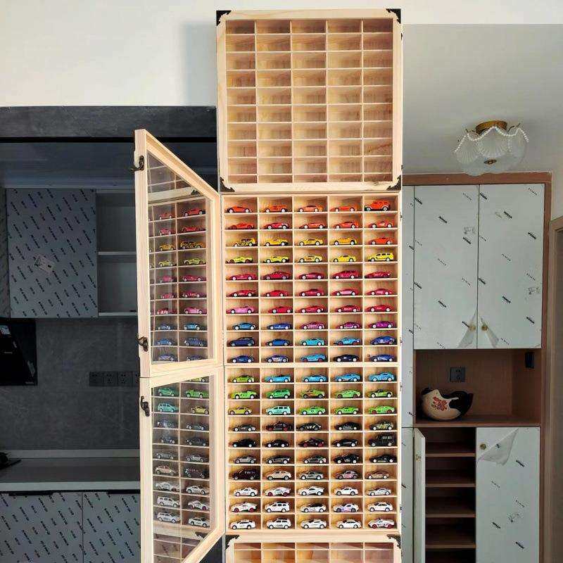 小汽车挂墙整理架多美卡实木收纳盒玩具车模合金仿真车模展示柜,电子元器件市场,集成电路（IC）,淘宝优惠券,粉丝福利购,淘宝优惠卷