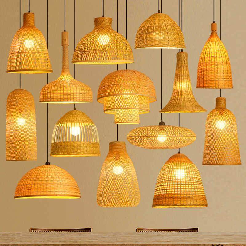 东南亚竹艺灯具榻榻米日式饭厅卡座吧台灯竹编吊灯民宿火锅店餐饮,电子元器件市场,集成电路（IC）,淘宝优惠券,粉丝福利购,淘宝优惠卷