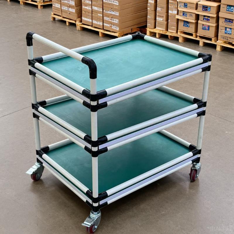 车间防静电置物架多层物料平台周转车精益管线棒无尘车间工具推车