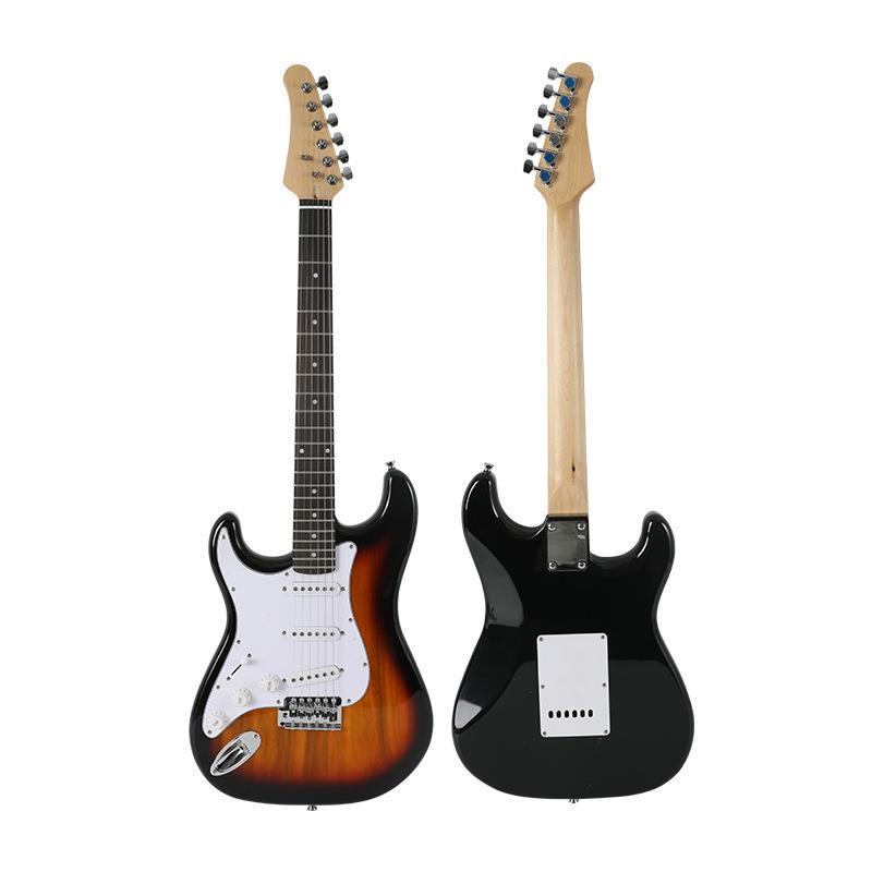 跨境电吉他22品ST电吉他套装学生初学入门弹拨乐器摇滚电吉他