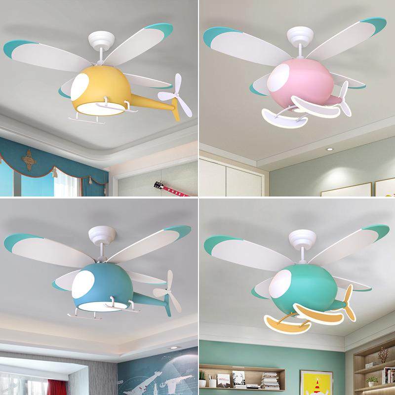 儿童房吊扇灯卧室男孩女孩房间创意幼儿园装饰飞机电风扇吊灯一体,金属材料及制品,金属加工件/五金加工件,淘宝优惠券,粉丝福利购,淘宝优惠卷