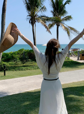 SANTA GROVE-织针织衫(配腰带)不含半身裙)S26027