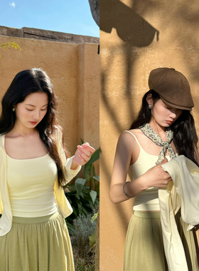 DIGM-春上新韩系时尚简约百搭通勤纯色V领显瘦针织开衫