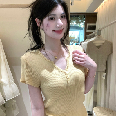AS OFFICIAL-配显瘦瘦～5色经典亨利冰丝针织衫(不含半身裙)16361