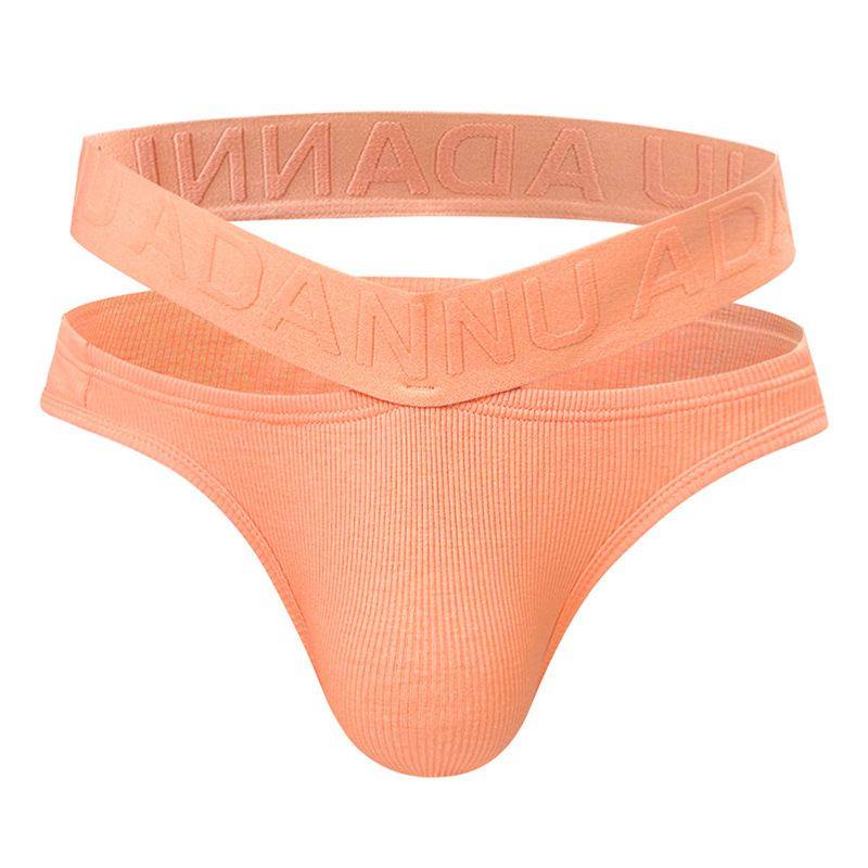 性感男士内裤时尚V型双腰带三角裤舒适螺纹棉健身U凸提臀高叉裤衩,女士内衣/男士内衣/家居服,男丁字裤,淘宝优惠券,粉丝福利购,淘宝优惠卷
