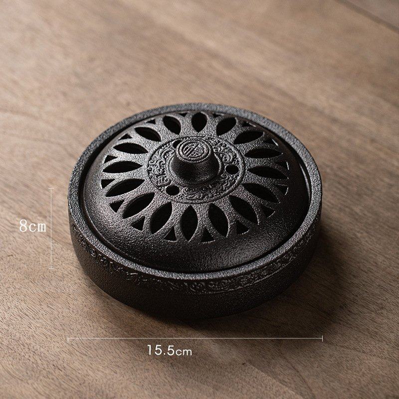 仿古大号陶瓷蚊香炉防火带盖熏香炉家用室内沉香檀香艾条香薰摆件,家居饰品,香薰炉,淘宝优惠券,粉丝福利购,淘宝优惠卷