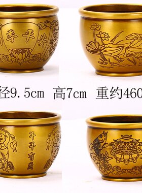 现货 各种样式铜缸 小铜缸 熏香缸 佛事用品仿古工艺品摆件