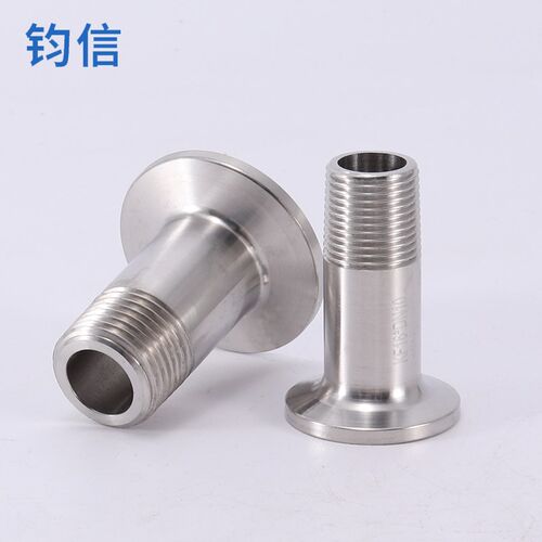 不锈钢304真空KF圆外丝 快装真空六角外丝快卸卡箍接头KF16 25 40