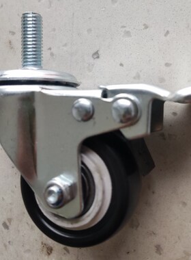 万向轮刹车静音家具脚轮货架移动轮z轱辘轻中重型黑色橙色M8M10M1