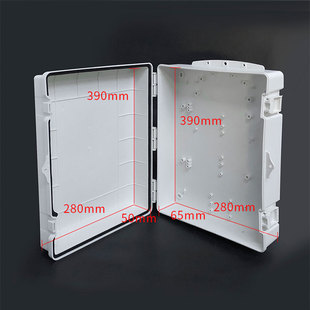 大塑料胶盒室外网络监控设备防水箱户外挂墙壁防雨弱电箱侧开门锁