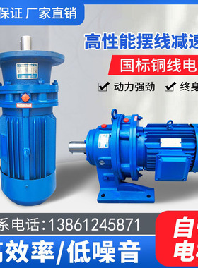 常州减速机BWDXWD摆线针轮减速机国标电机一体立式卧式减速器龙江