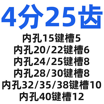 45钢成品孔链轮08B4分10 11 12 13 14 15 16 17-32齿带台阶顶丝孔