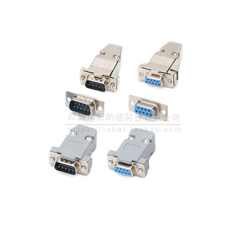 焊线式 蓝胶 DB9 DB15 DB25 DB37 母头公头RS232接头COM口 串口座