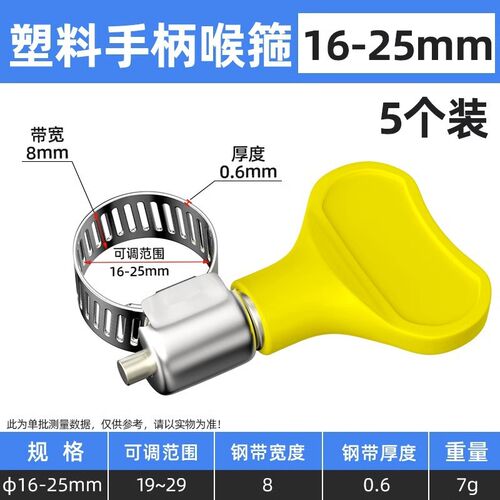 德国不锈钢手柄喉箍手拧卡箍抱箍管箍水管收紧箍圈煤气管夹管卡扣