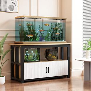 家用客厅简约鱼缸柜底柜中小型鱼缸架置物柜水族箱底座柜储物柜