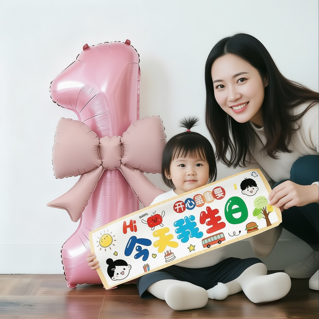 宝宝周岁生日场景布置装饰数字气球2岁小女孩快乐仪式感拍照道具,节庆用品/礼品,气球,淘宝优惠券,粉丝福利购,淘宝优惠卷