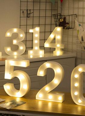 number 1-9 Alphabet 26 Letters Lights LED Light Up party