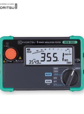 日本共立克列茨KYORITSU数字式绝缘电阻导通测试仪KEW 3551
