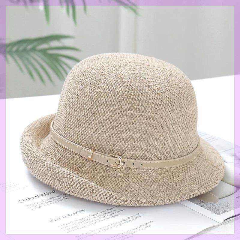 亚麻帽子女夏季防晒薄款名媛风圆顶渔夫帽时尚百搭遮阳沙滩小礼帽,服饰配件/皮带/帽子/围巾,防晒帽,淘宝优惠券,粉丝福利购,淘宝优惠卷