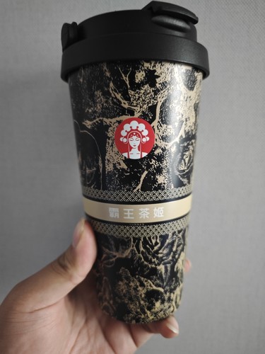 霸王茶姬周边保温杯（正品代购）全新原包装蓝白款，黑金款500ml
