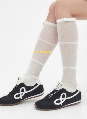 We flower德训鞋黑色男女百搭运动休闲板鞋网面户外通勤旅游潮鞋