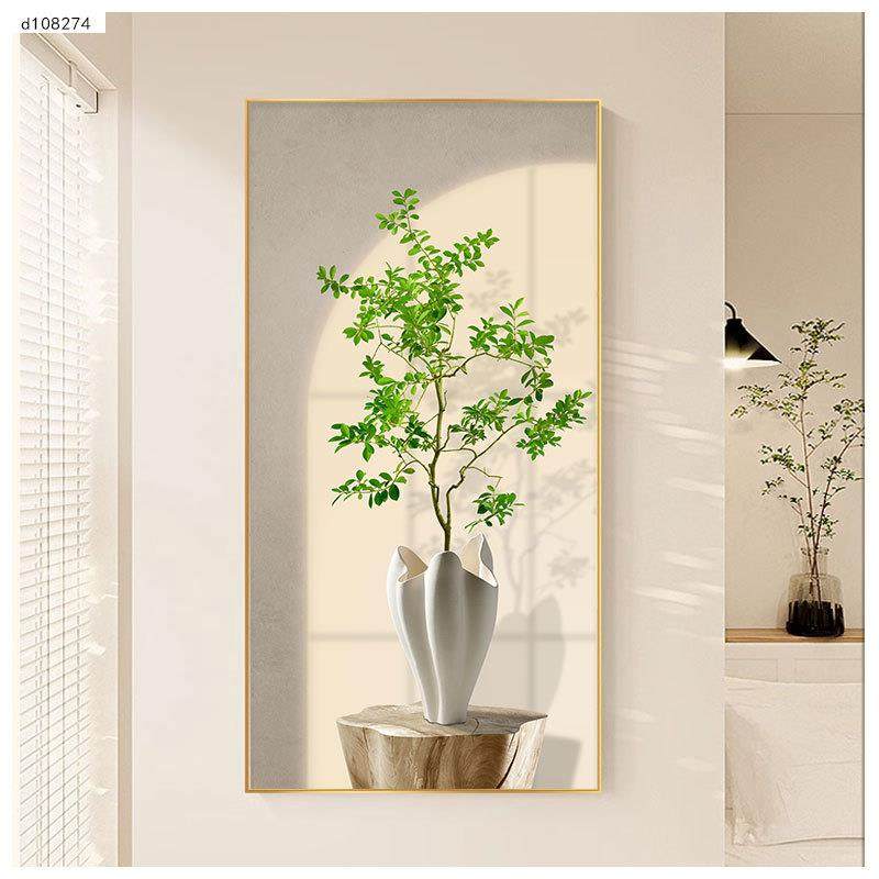 北欧入户玄关装饰画高级感走廊过道挂画光影清新绿植客厅晶瓷壁画,鲜花速递/花卉仿真/绿植园艺,其它园艺用品,淘宝优惠券,粉丝福利购,淘宝优惠卷