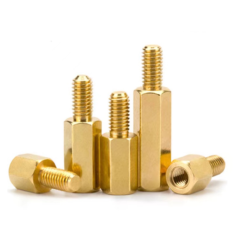单通六角铜柱M3M4M5M6r外牙转内牙M2M2.5M3M4转接螺柱公母变径螺