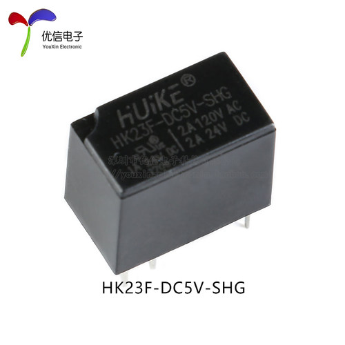 汇科继电器 HK23F-DC5V 12V 24V-SHG 2A 6脚 代替G5V-1-5VDC