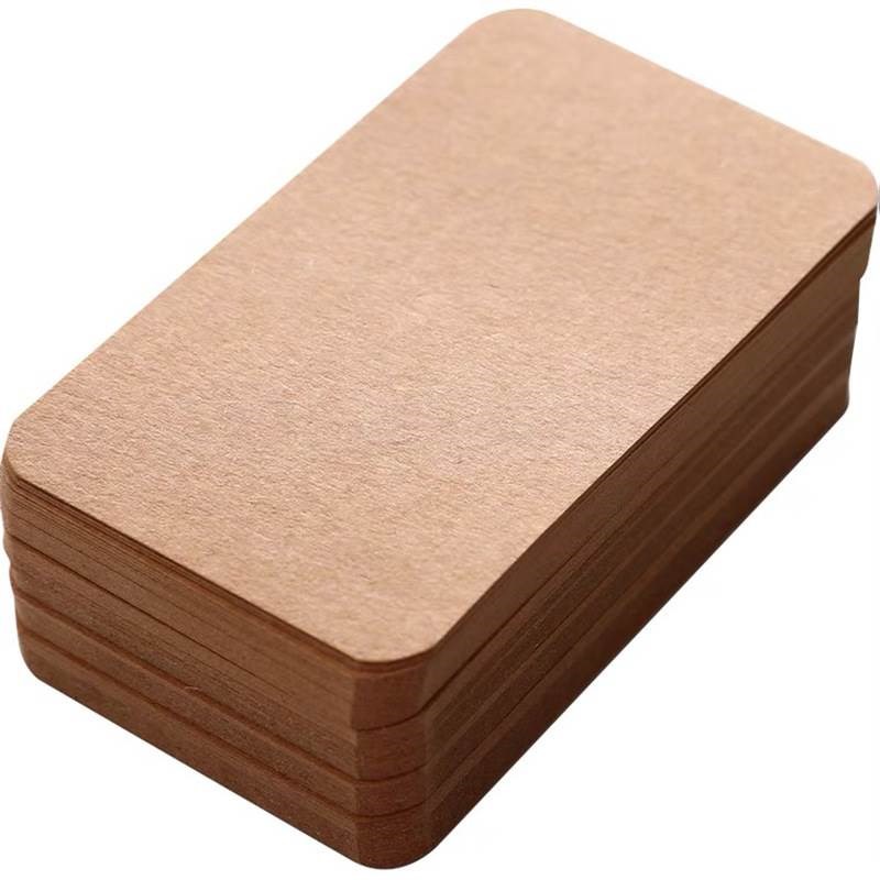 四线空白卡片硬纸厚卡纸荷兰白卡学习许愿卡手R账小白记事英文原