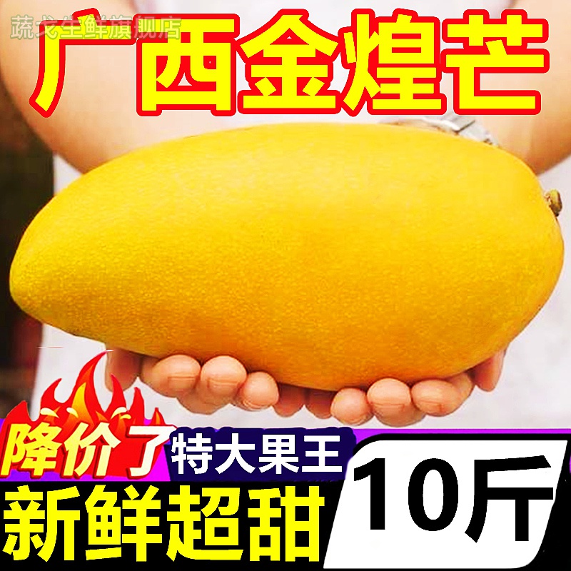 广西特大金煌芒果新鲜10斤水果应当季整箱大青芒超级甜大芒果