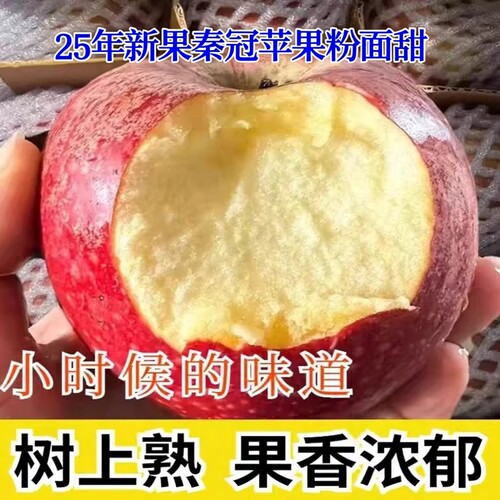 秦冠苹果粉面香甜老人小孩辅食